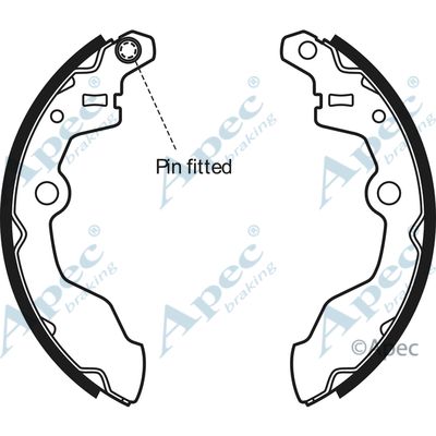 APEC BRAKING Piduriklotside komplekt SHU597